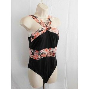 Kenneth Cole L One-Piece Swimsuit Racer Back Size Large